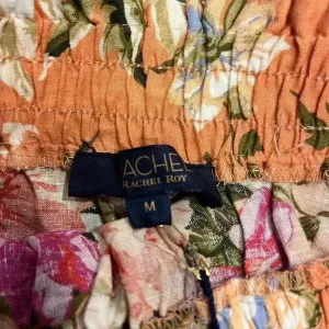 Rachel Roy Floral Paperbag Waist Skirt Orange Summer‎ Boho Chic Belted F11 thumbnail 6