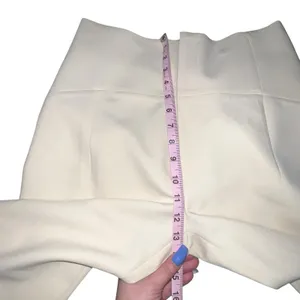 Zara‎ Beige Straight Leg High Waisted Polyester Dress Pants Women Size Medium thumbnail 5