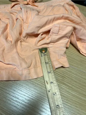 American Eagle High-Waisted Corduroy Sport Shorts Neon Peach Size M thumbnail 14