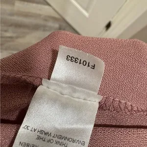 ASOS Design Cold Shoulder Pleated Maxi Dress Dusty Rose Pink US 14 thumbnail 5