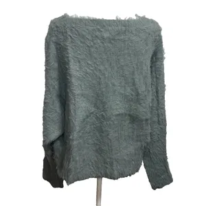 Anthropologie If It Were Me Women's Sweater Sage Green Fuzzy‎ Soft Girl Size M thumbnail 4