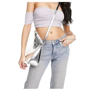 8 Other Reasons It Girl Shoulder Bag in Silver Womens Crossbody Purse thumbnail 12