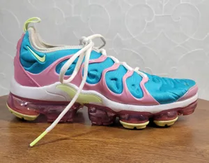 Nike Air VaporMax Plus Easter Women's Sneakers 7.5 Blue Pink Athletic CW7014-100 thumbnail 1