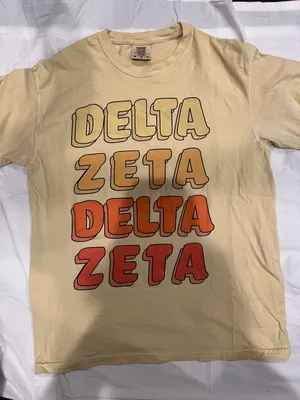 Comfort Colors Delta Zeta Tee thumbnail 1