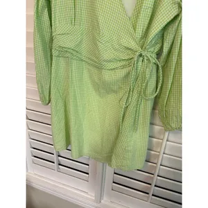 The Frolic Green And White Gingham Plaid Dress Size‎ 12 thumbnail 3