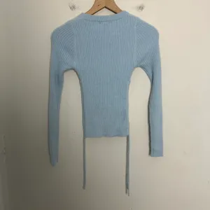 NWT - Jesica Sweater Baby Blue Ruched Sides Soft Knit 90s 2000s thumbnail 6