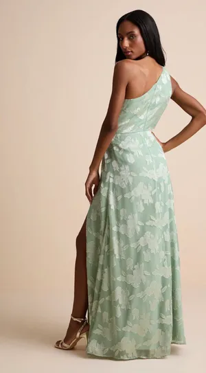 Lulus Maxi Dress Floral Green thumbnail 2
