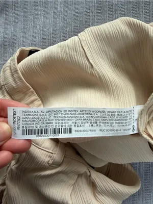 Zara Cream Pleated Wide Leg Trousers‎ thumbnail 9