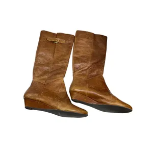 Steven by Steven VTG brown wms brown leather riding Equest boots Sz 8M SKU 9799 thumbnail 2