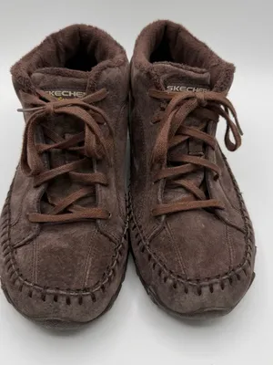 Skechers Bikers Totem Pole Fur Lined Chukka Boots Brown Women’s 7.5 thumbnail 2