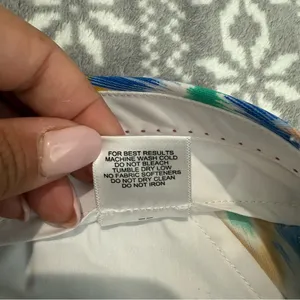 Peter Millar Wicking Pants 6 Cropped Golf Cotton Blend Blue White Coastal‎ Prep thumbnail 10
