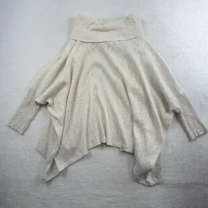 Free People Beach Sz M Top World Traveler‎ Ribbed Cowl Neck Dolman Split Back thumbnail 4