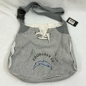 Los Angeles LA Chargers NFL Football Hoodie Sling Shoulder Hand Bag Women Purse thumbnail 1