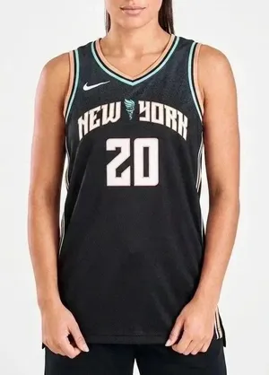 Nike New York Liberty Sabrina Ionescu #20 Explorer Edition Jersey Black thumbnail 1