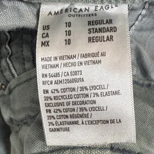 American Eagle Women’s Stretch High-rise Straight Leg Cargo Pant W2121 Sz 10 thumbnail 7