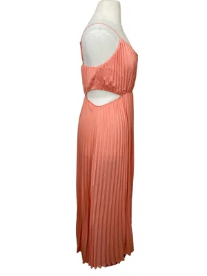 Express Coral Cutout Pleated Maxi Dress thumbnail 5