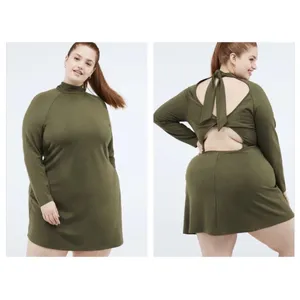Fabletics Racquel Back Twist Dress Dark Moss Size Xl NW Detailed Tag thumbnail 5