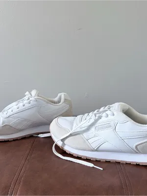 Reebok Classic Nylon Women White Sneakers Size 9 thumbnail 2