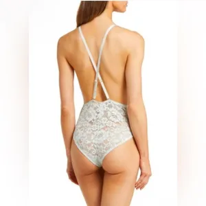 NWT We are HAH Comin’ in HAHt Lace Bodysuit thumbnail 3