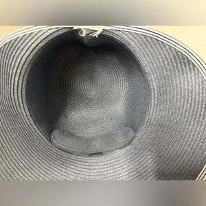 Lands’ End Women’s Facesaver Navy Sunhat READ Description !!! thumbnail 8