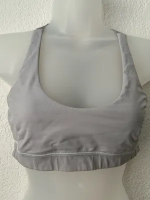 Lululemon Size 8 Adjust Me racer back bra with a low scoop neckline No Pads thumbnail 1