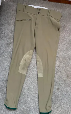 Devon Aire Riding Equestrian Breeches Tan Size 26 thumbnail 1