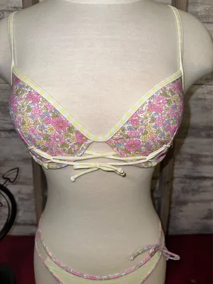 Two piece floral bikini set Multiple thumbnail 4
