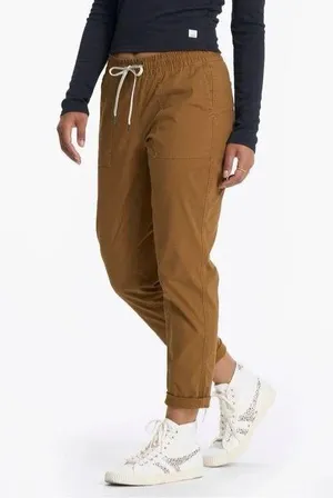 Vuori • Caramel Brown Tan Vintage Ripstop Ankle Pants thumbnail 1
