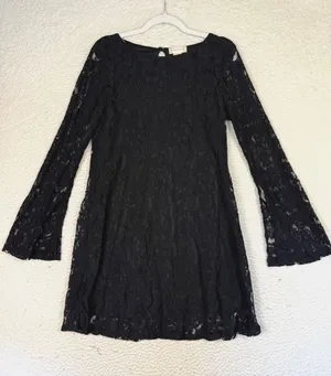 Altar'd State Dress Women M Black Lace Whimsygoth Bell Sleeve Witchy Feminine Fairy Victorian thumbnail 1