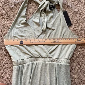 NWT‎ LuLus Sunny Day Perfection Sage Green Tie-Back Maxi Dress, M! thumbnail 13