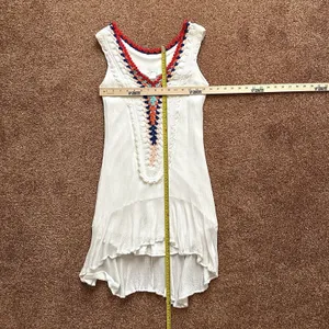 Venus Dress 2 Sm Mini Sleeveless White Crochet Resort Vaca Ready Pullover NWOT thumbnail 5
