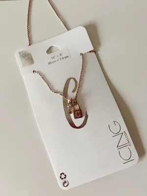 Icing “C” Locket Necklace NWT thumbnail 2