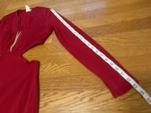 Rubber Ducky Burgundy Long sleeve Cutout Evening Dress size M thumbnail 8