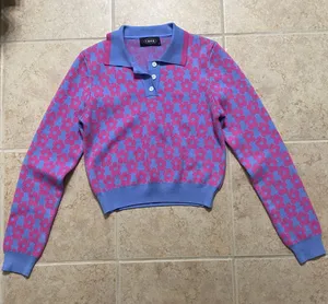Flower Polo Sweater thumbnail 2