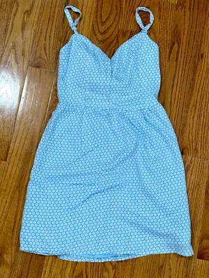 Hollister NWT Blue Floral Mini Dress XS thumbnail 1