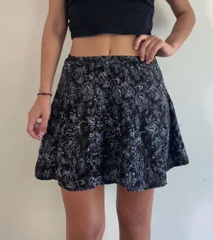 Don't Ask Why Black Printed Mini Skirt thumbnail 5