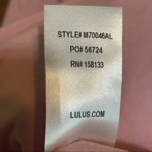 Lulus 100% Cotton Midi Dress Women's M Mauve Flutter Sleeve Smocked Waist V Neck thumbnail 8