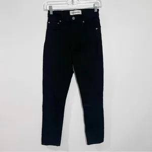 Reformation High Rise Skinny Jeans Black Size 25‎ Minimalist Feminine Casual thumbnail 2