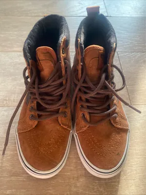 Vans ard Sk8 Hi Chestnut Plaid Sneakers Shoes Women 6.5 thumbnail 1