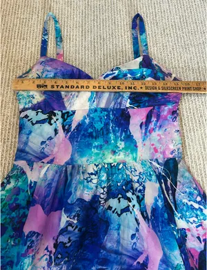 Amanda Uprichard Dress Silk L Purple/Blue/Pink thumbnail 5