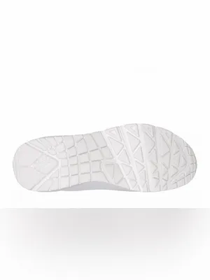 Skechers Uno-Flex All-White Low-Top Lace-Up Sneakers Size 7.5 thumbnail 5