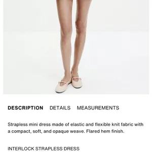 Zara NWT white thick structured cinched waist flare hem mini dress thumbnail 2