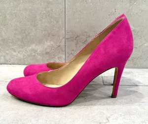Marc Fisher Pink Faux Suede Heels size 9.5 thumbnail 1
