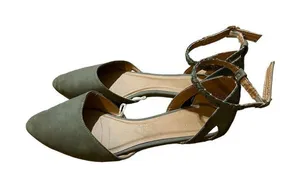 Nicole NKeller pointed toe sandals‎ Green Size 7.5 thumbnail 1