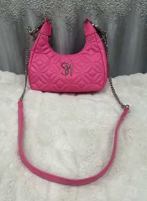 Steve Madden Bsilvia Quilted Crossbody in Hot Pink thumbnail 1