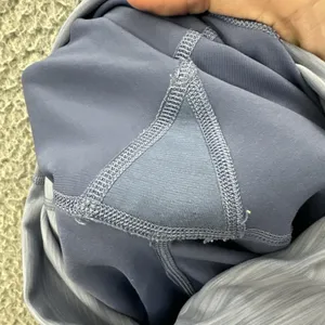 Lululemon Wunder Train High Rise Shorts 8" Heathered Water‎ Drop Biker Women 4 thumbnail 4