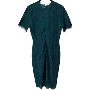 Lulus Remarkable Forest Green Sheer Lace Short Sleeve‎ Lined Dress Event Party M thumbnail 6