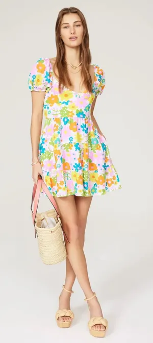 Show Me Your Mumu Floral Mini Dress thumbnail 1