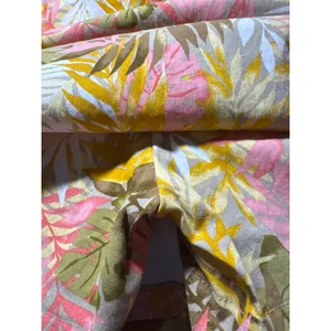 Coral Bay Womens Skort Tropical Leaf Print A-Line Pull‎ On Size L Shorts under thumbnail 5