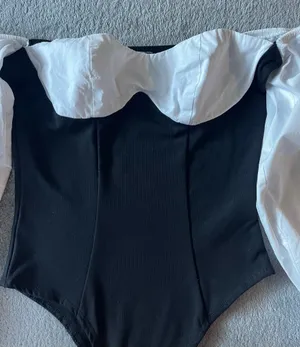 Adika Bodysuit Black & White thumbnail 3